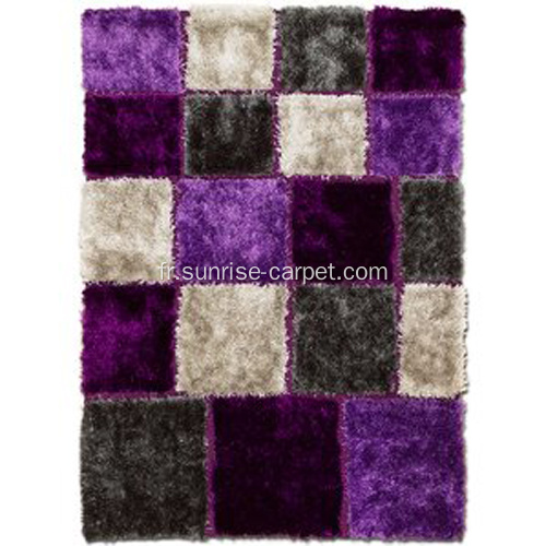 Tufted Carpet Purple &amp; Grey Area Rug